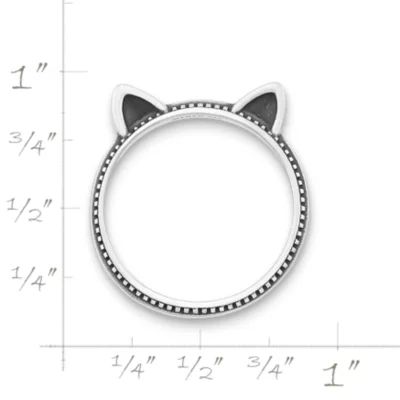 Kitten Ears Ring in Sterling Silver - Image 5