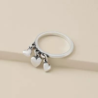Heart Drops Ring in Sterling Silver - Image 3