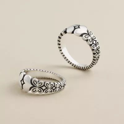 Hearts and Butterflies Ring in Sterling Silver - Image 4