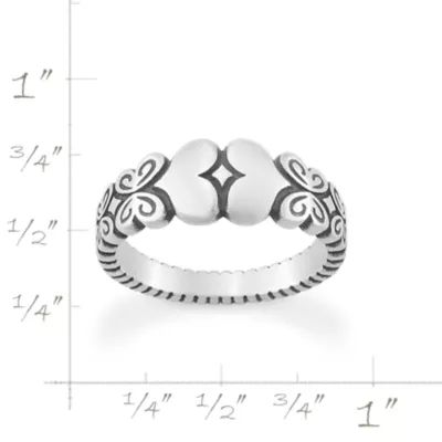Hearts and Butterflies Ring in Sterling Silver - Image 6