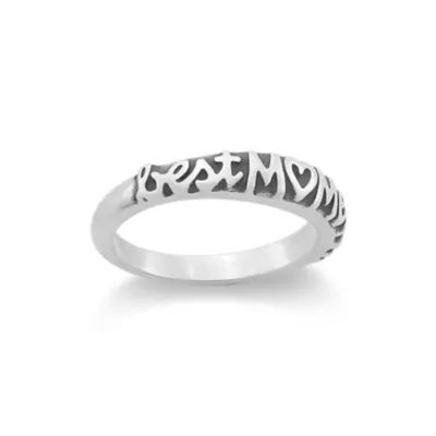 Best Mom Ever Ring in Sterling Silver - Image 2