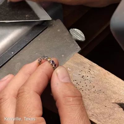 Gemstone Stacker Ring in Sterling Silver - Image 5