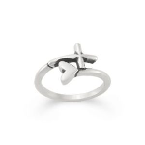 Faith Wrapped in Love Ring in Sterling Silver