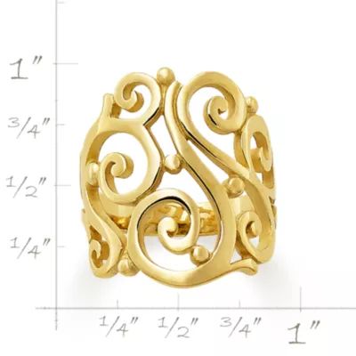 Open Sorrento Ring in 14K Yellow Gold - Image 2