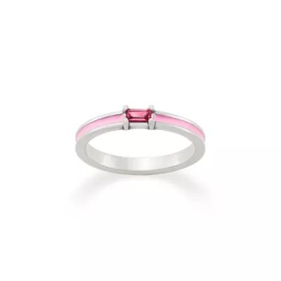 Cordoba, Enamel Gemstone and Bow Dangle Ring Stack - Image 4