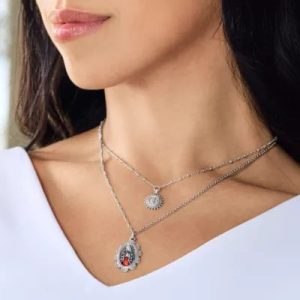 Cross Medallion Necklace Layer