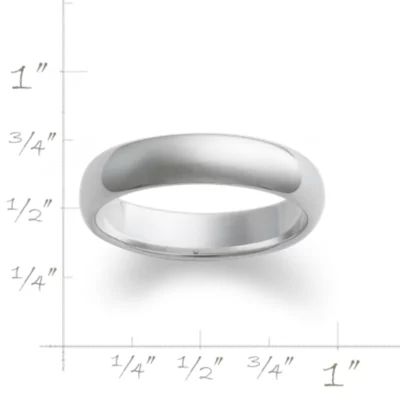 Narrow Athena Wedding Ring in Sterling Silver or 14K Yellow Gold or 14K White Gold - Image 2