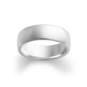 Wide Athena Wedding Ring in Sterling Silver or 14K Yellow Gold
