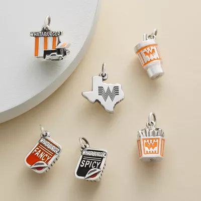 Enamel "Whataburger Spicy" Ketchup Charm in Sterling Silver - Image 3